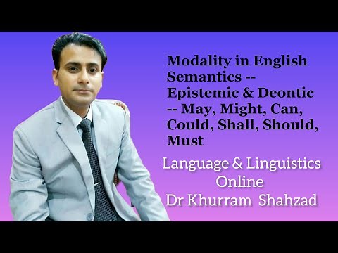 Modality in English Semantics -- Epistemic & Deontic -- May, Might, Can, Could, Shall, Should, Must