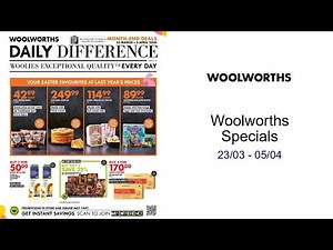 Woolworths Specials 23/03 - 05/04