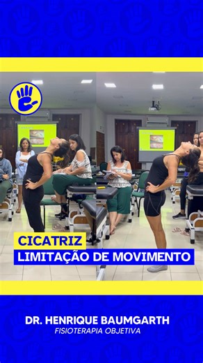 LIMITAÇÃO DE MOVIMENTO POR CONTA DE CICATRIZ - Antes e depois da Crochetagem #fisioterapia #cicatriz