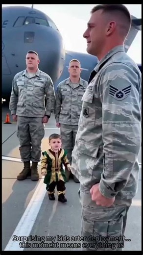 Surprising my kids after deployment…this moment means everything us 🥺💕#MilitaryReunion #DadIsHome