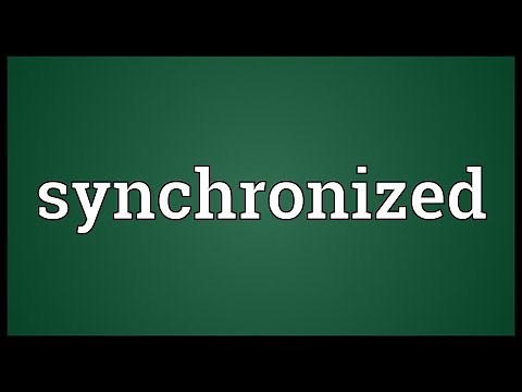 Synchronized Meaning