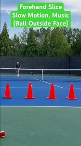 PreBeginner,DS0,Forehand Slice,Brush Ball Outside Face,Waist High, @D2,ASL,DTL(Regular/Slow Motion)