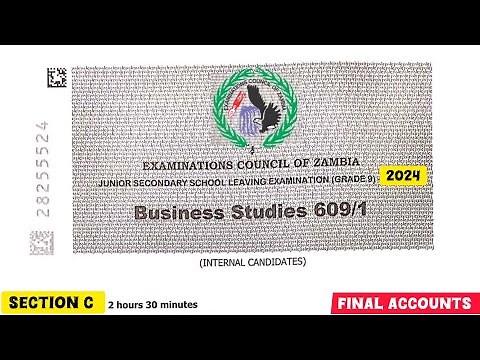 2024 Business Studies Grade 9 || External || Trading, Profit and Loss, balance Sheet #exam2024