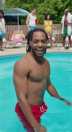 Floating poo in the pool.