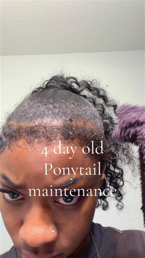 4-Day-Old Ponytail Maintenance Tutorial