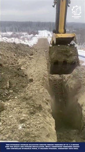 Efficient Digging: Using Specialized Bucket Attachment to Create Perfect Deep Trenches