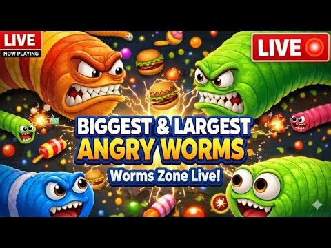 Full focus stream 🔥 Worms Zone Live | Part 109