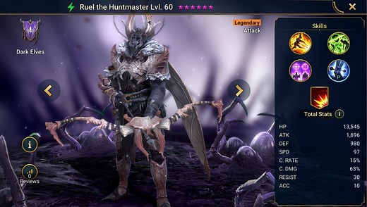 Ruel the Huntmaster - HellHades - Raid Shadow Legends