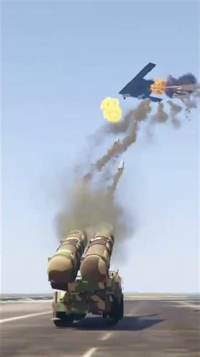 S-500 Defense System Launch Massive Blasttic Missile At B-21 Bomber Gtav