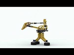 Lego 42197 Harbour Crane rotate 3D