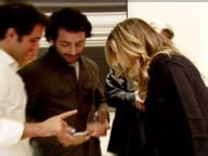 James Perse and Sarah Chalke at the James Perse Opens Flagship...