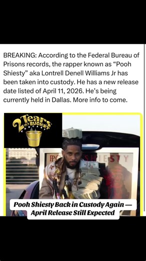 Pooh Shiesty Taken Back into Custody: April Release Expected