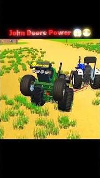 John Deere Power 😈😱 Tractor Ne Sabko Hila Diya | Indian Vehicle Simulator 3D #shorts #cyborg #funny
