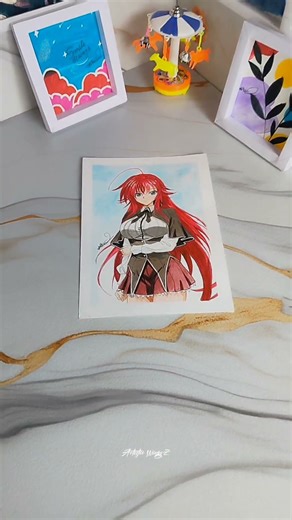 Drawing RIAS GREMORY (High School DxD) #art #animeart #animestyle #sketch #fancreation #fanart