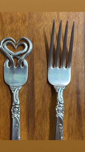 1.5K views · 33 reactions | I love the creative process of making bracelets out of vintage silverware. This is a curled fork tine bracelet. | Love Always - Spoon Rings | Facebook