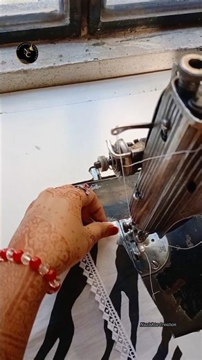 ✨“दावन पर Invisible Lace लगाने का आसान तरीका ”👍 #shortvideo #viralvideo #sewing