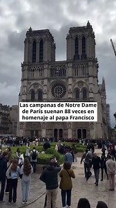2.4K views · 21 reactions | Las campanas de Notre Dame de París suenan 88 veces en homenaje al papa Francisco | Diario Córdoba | Facebook