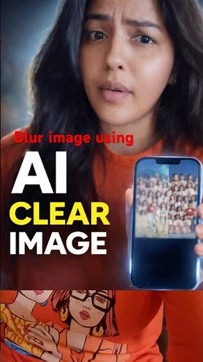 Convert blur image into clear image using AI "PROMPT is given in description