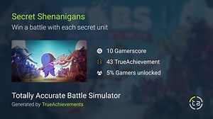 Secret Shenanigans achievement in Totally Accurate Battle Simulator