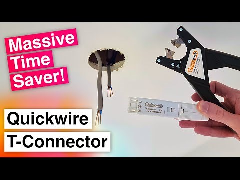 This saved so much time! - Installing Downlights using the Quickwire T-Connector