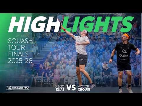 🇵🇪 Elias v Crouin 🇫🇷 | PSA Squash Tour Finals 2025-26 | QUARTER FINAL HIGHLIGHTS