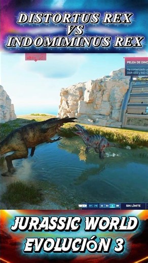 🦖 INDOMINUS REX vs DISTORTUS REX ¿Quién gana? 🔥 Jurassic World EVOLUCIÓN 3