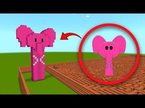 I Found New MOD ELLY from POCOYO Sprunki OC in The MINECRAFT