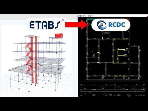 HOW TO EXPORT ETABS FILE TO RCDC #etabs #rcdc #rebardetailing