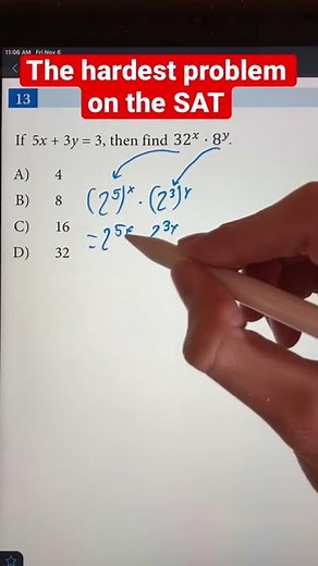 The Hardest Problem on the SAT📚 | Algebra | Math
