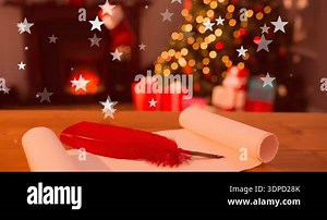 Merry Christmas flickering text animation. Merry Christmas kinetic typography motion design. 4K resolution merry Christmas animation.