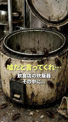 A Cockroach Infestation Is Imminent!? This Is a Restaurant's Rice Cooker...