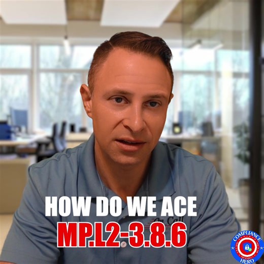 𝗘𝗻𝗰𝗿𝘆𝗽𝘁 𝗜𝘁. 𝗣𝗿𝗼𝘃𝗲 𝗜𝘁. CMMC makes CUI transport crystal clear. If media is in transit, you must: ✔️ Identify it (inventory classification) ✔️ Encrypt it (BitLocker, VeraCrypt, etc.) ✔️ Document everything (screenshots, logs, policies) ✔️ Or use physical safeguards with chain of custody If it’s not written down, it didn’t happen. Protect the data. Protect the mission. #CMMC #DFARS #NIST800171 #Compliance #Cybersecurity #CUI #DataProtection