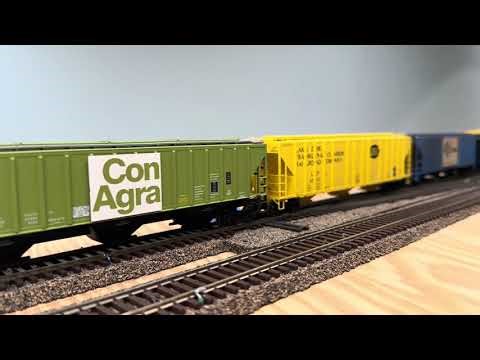 Conrail trains to staging