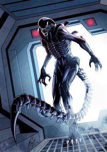 Fanart del Xenomorfo: El Terror en el Espacio