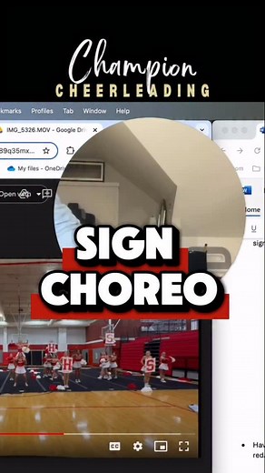 3.3K views · 47 reactions | Sign choreography 欄 sign execution #cheerleading #cheercoach #choreographer | Champion Cheerleading | Facebook