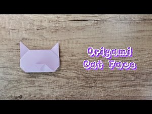 Easy Origami Cat Face - How-To | Step by Step Tutorial | DIY Craft - Orikim