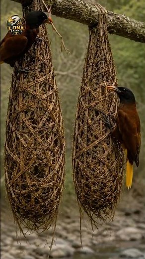 Birds Build Nests from Hard Materials #WildlifeDocumentary #BirdLife #AnimalBuilders #Oropendola