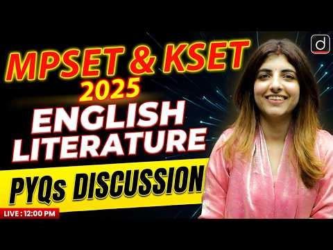 MPSET & KSET English Literature 2025 | PYQs Discussion | Drishti Teaching Exams
