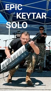 4.1K views · 90 reactions | Keytar steals the show at a Roots in Blue performance. A1C Ben Thompson shows us what this agile keyboard can do. #Keytar #rockband #guitar | USAF Band of Mid-America | Facebook
