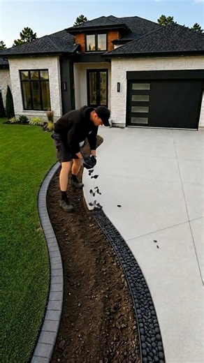 The Ultimate Front Yard Landscaping Transformation! #Shorts #Landscaping #HomeImprovement