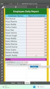 Find Top 5 Employees in Excel in Seconds 😱 (No Pivot!)