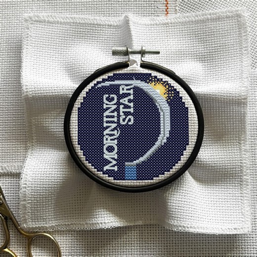 Morning Star Cross Stitch Pattern (red Rising Series) | 3-inch Ornament (PDF Download) - Etsy Australia