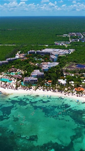 Akumal, Mexico: Drone explores the Riviera Maya coastal resort