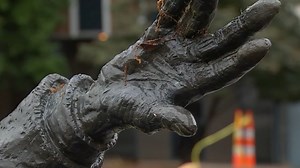 Statue of white supremacist Josephus Daniels removed from Raleigh's Nash Square