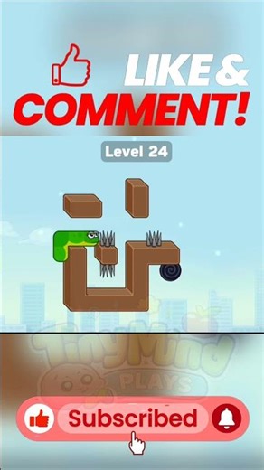 This Game Is Addictive 😵‍💫 #shorts #gaming #puzzlegame #braingame #tinymindplays #snake #appleworm