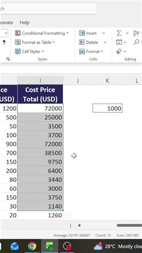 Secret Excel Math Trick (No Formulas Needed!)