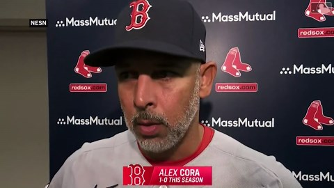 Alex Cora on the team's 3-0 victory