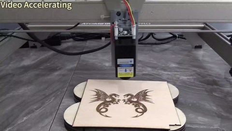 LASER TREE Laser Engraver Module, 4000mW Optical Power, Laser Engraving Cutting Module, Adjustable Focal, 450nm Laser Head for Laser Engraver Cutter Machine DIY Wood Paper Leather, Class 4