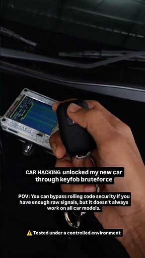 Unlocked My New Car With Rolling code using Portapack | RF Pentesting #portapack #hackrf #hacking