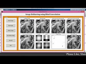 MATLAB code of Image Deblurring using Blind Deconvolution and estimation of PSF.